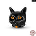 925 Sterling Silver Cute Black Cat Pet Charms Beads Fit