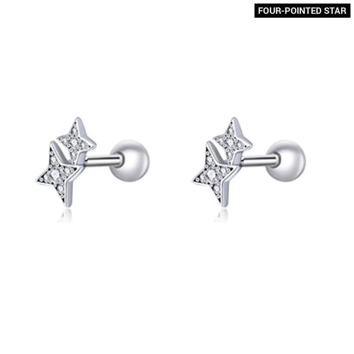 925 Sterling Silver Cute Butterfly Stud Earrings Handmade