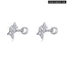 925 Sterling Silver Cute Butterfly Stud Earrings Handmade