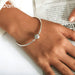 925 Sterling Silver Dazzling Butterfly Basic Bracelet