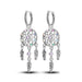 925 Sterling Silver Dream Catcher Earrings For Women