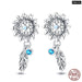 925 Sterling Silver Dream Catcher Earrings For Women