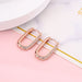 925 Sterling Silver Earrings For Women Luxury Rose Gold