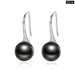 925 Sterling Silver Elegant Round Pure Love Pearl Drop