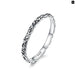 925 Sterling Silver Embossed Pattern Ring For Women