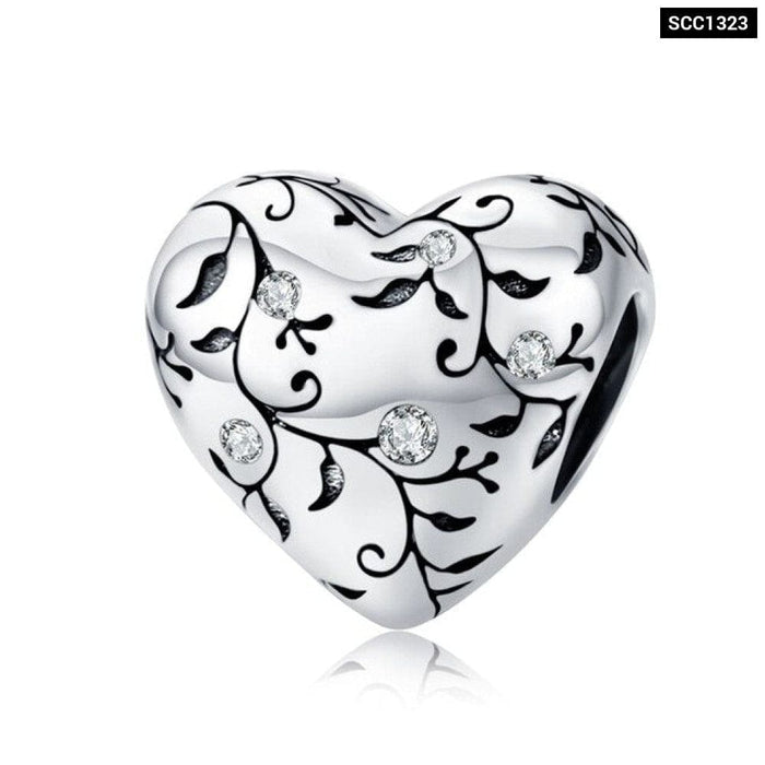 925 Sterling Silver Endless Love Infinity Charms Hearts