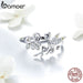 925 Sterling Silver Fairy & Daisy Flower Open Size Finger