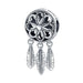 925 Sterling Silver Feather Dreamcatcher Tassel Charms