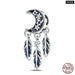 925 Sterling Silver Feather Dreamcatcher Tassel Charms