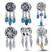 925 Sterling Silver Feather Dreamcatcher Tassel Charms