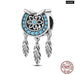 925 Sterling Silver Feather Dreamcatcher Tassel Charms