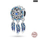 925 Sterling Silver Feather Dreamcatcher Tassel Charms