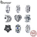 925 Sterling Silver Diy Flower Bead Lace Heart Spacer