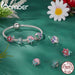 925 Sterling Silver Flower & Bird Bead Butterfly Charms