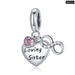 925 Sterling Silver Friends Series Central Perk Pendant Cat