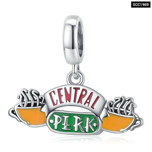 925 Sterling Silver Friends Series Central Perk Pendant Cat