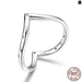 925 Sterling Silver Heart Finger Rings For Women