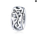 925 Sterling Silver Heart-shape Collection Charms Cat Love