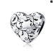 925 Sterling Silver Heart-shape Collection Charms Cat Love