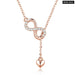 925 Sterling Silver Infinity Love Pendant Necklaces Forever