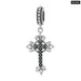 925 Sterling Silver Jesus & Cross Pendant Fit Women Diy