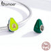 925 Sterling Silver Jewelry Green Enamel Avocado Fruit