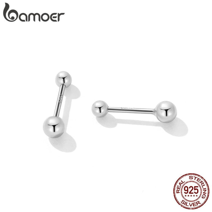 925 Sterling Silver Keep Ear Piercing 999 Ball Stud