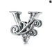 925 Sterling Silver Letter a To z 26 Charms Openwork Cz