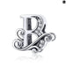 925 Sterling Silver Letter a To z 26 Charms Openwork Cz