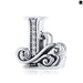 925 Sterling Silver Letter a To z 26 Charms Openwork Cz