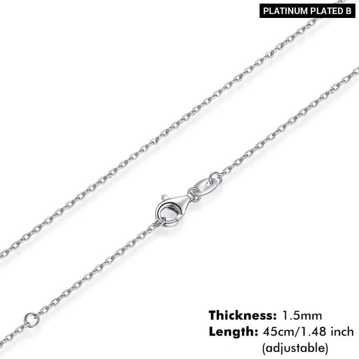 925 Sterling Silver Lobster Clasp Adjustable Necklace Chain