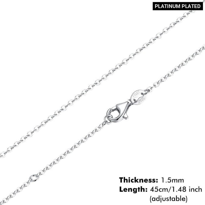 925 Sterling Silver Lobster Clasp Adjustable Necklace Chain