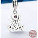 925 Sterling Silver i Love My Family Heart Dangle Charms