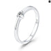 925 Sterling Silver Luminous Finger Ring Simple Heart