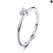 925 Sterling Silver Luminous Finger Ring Simple Heart