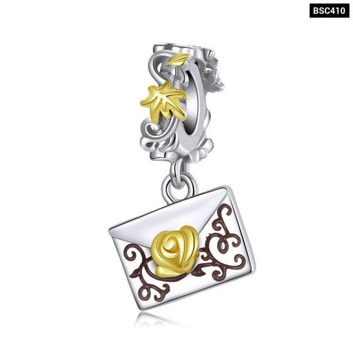 925 Sterling Silver Magic Dancing Charm Dress Clock