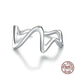 925 Sterling Silver Minimalism Simple Ring For Women