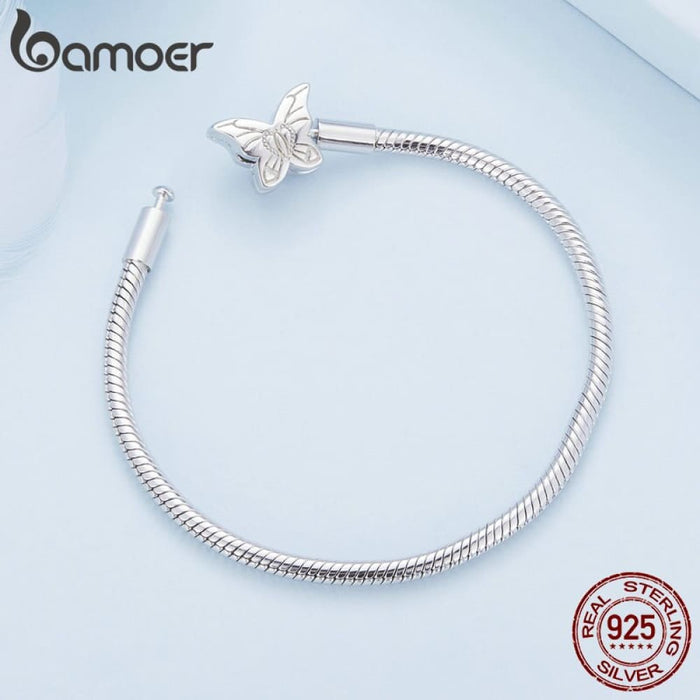 925 Sterling Silver Moonstone Butterfly Snake Basic