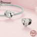 925 Sterling Silver Mother & Daughter Bead Affinity Heart