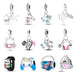 925 Sterling Silver Music Earphone Charms Beads Fit Pandora