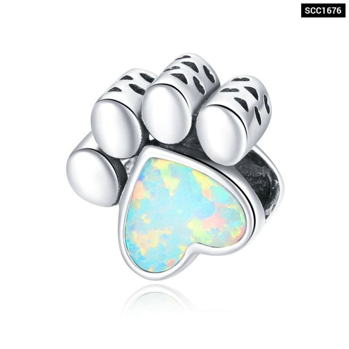 925 Sterling Silver Opal Sun Charm Bead Enamel Guardian