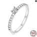 925 Sterling Silver Pave Setting Shiny Cz Heart Ring