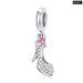 925 Sterling Silver Pink Lady Series Butterfly Hanging Bead