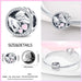 925 Sterling Silver Pink Series Heart Charms Beads Fit