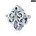 925 Sterling Silver Purple Shining Stone Collection Charms