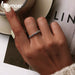 925 Sterling Silver Rainbow Cz Simple Fashion Finger Ring