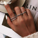 925 Sterling Silver Rainbow Cz Simple Fashion Finger Ring