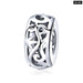 925 Sterling Silver Retro Curling Grass Pattern Beads Fit