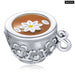 925 Sterling Silver Retro Teacup Charm Bead Medieval