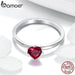 925 Sterling Silver Ring Love Heart Original Wedding Jewelry